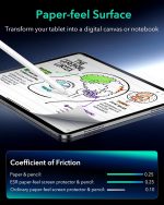 ESR iPad Pro 11 M5 (2025), iPad Pro M4 (2024) Magnetic Paper-Feel Screen Protector – Detachable & Reusable - Image 2