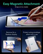 ESR iPad Pro 11 M5 (2025), iPad Pro M4 (2024) Magnetic Paper-Feel Screen Protector – Detachable & Reusable - Image 3
